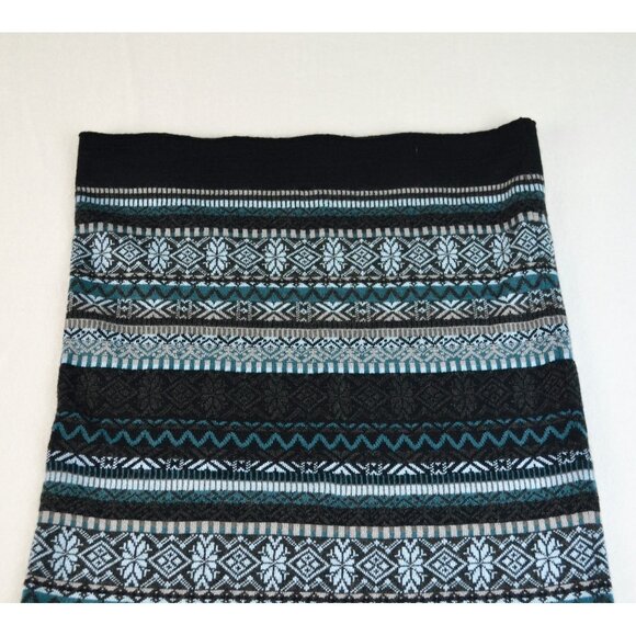 Icelandic Design Fair Isle Size Medium Women's Sweater Knit Skirt Wool Blend - Picture 6 of 9
